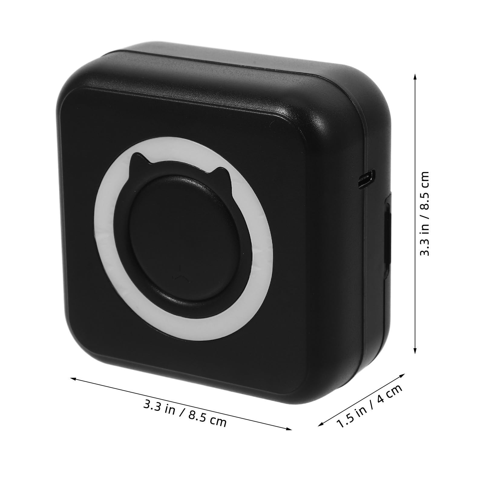 Impresora portátil Mini para móviles en plástico Negro, sin Tinta, para Crear Pegatinas pequeñas y memos, con conexión fácil para Estudiantes