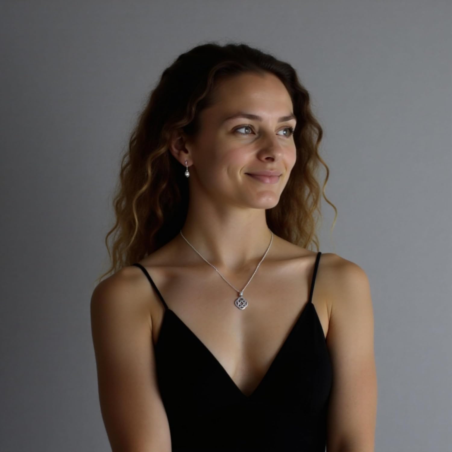 Alexander Castle 925 Sterling Silver Celtic Eternity Knot Necklace for Women with 18" Silver Chain & Jewelry Gift Box - 16mm - Image 3