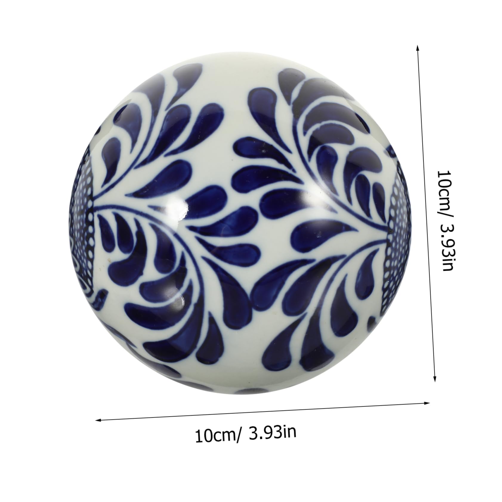 Homoyoyo Schwimmkugeln Keramik 3er Set - Blaue Dekokugeln Für Aquarium & Teich (6cm)