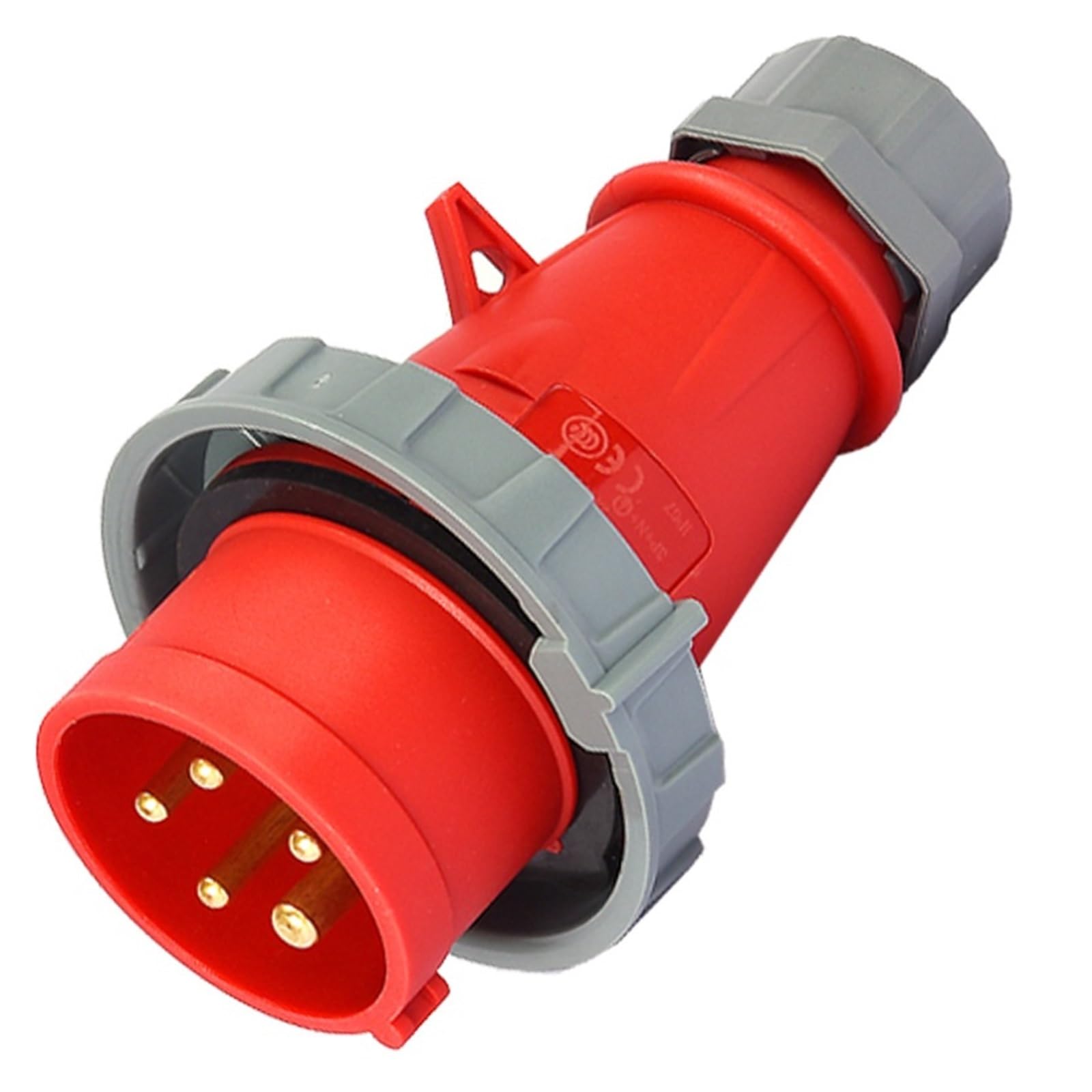 Conector industrial 400V TYP:288 de 5 clavijas y 16A IP67