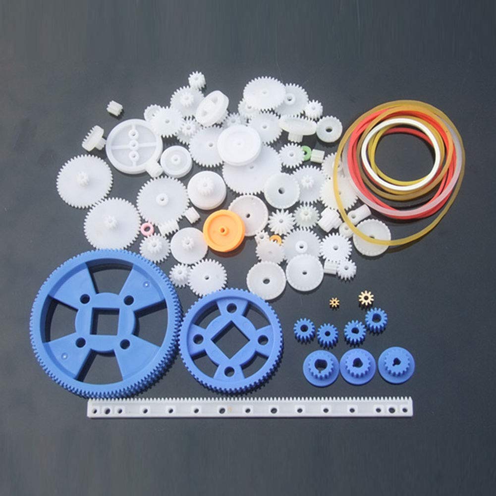 Juego de Engranajes de Plástico, Engranaje de Robot de Bricolaje de Amplia Aplicación Resistente a los Impactos para el Hogar