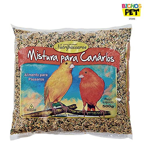 Ração para Pássaros Mistura para Canários Nutripássaros-500g