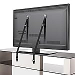 TV and Furniture Safety Straps - Metal Anti-Tip Furniture Straps for Baby Proofing - TV Straps Safety for Flat Screens - Earthquake Straps for Bookcases - Heavy-Duty Furniture Wall Anchors 2 Pack