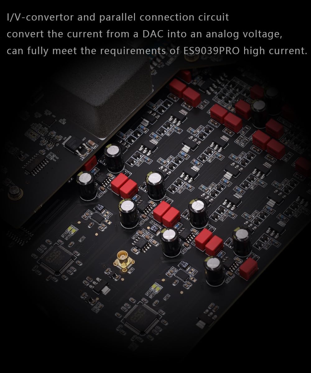 Gustard X30 4 x ES9039SPRO Streaming Digital to Analog Convertor Decoder with Remote Control (Silver)