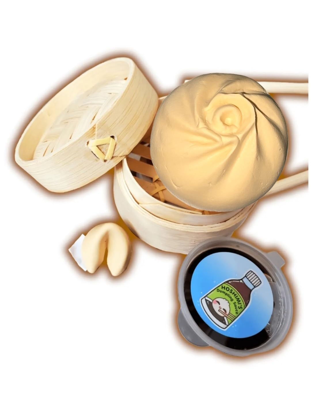 Dim Sum Bao Dumpling Handmade DIY Scented Slime Kit - Hoshimi Slimes