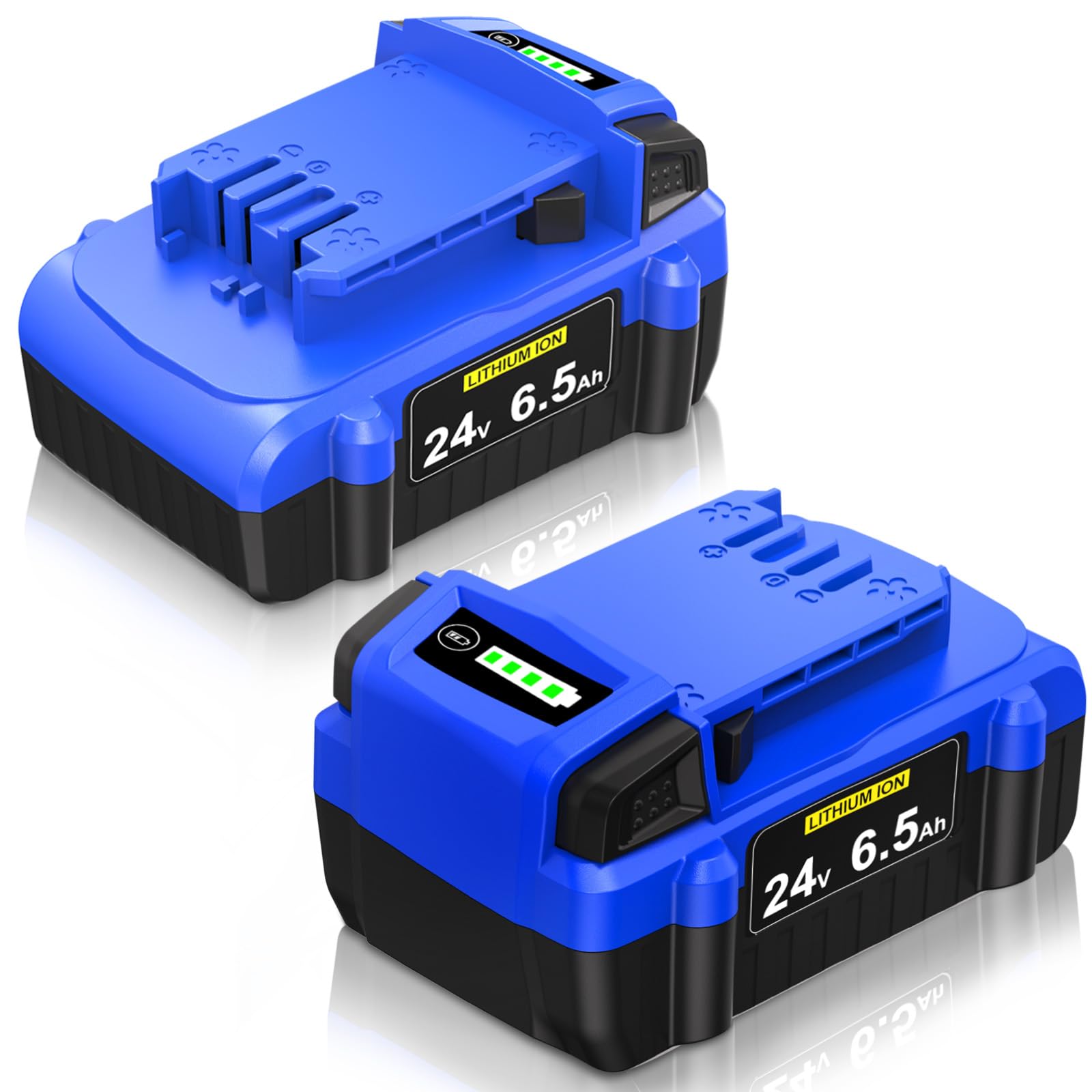 FSKE 2Pack 6.5Ah Lithium ion Replacement for Kobalt 24V Battery KB624-03 KB524-03 KB424-03 etc