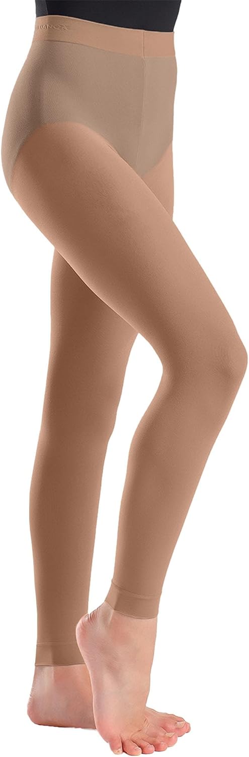 So Danca - Child Footless Tights, Soft Dance Tights for Ballet (Toddler/Little Kid/Big Kid) 85% Nylon / 15% Spandex - TS69