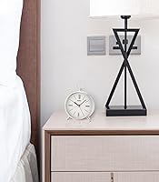 Vista 4 de SEIKO QXE063SLH Reloj de bolsillo estilo dormitorio despertador, plata, 4 pulgadas