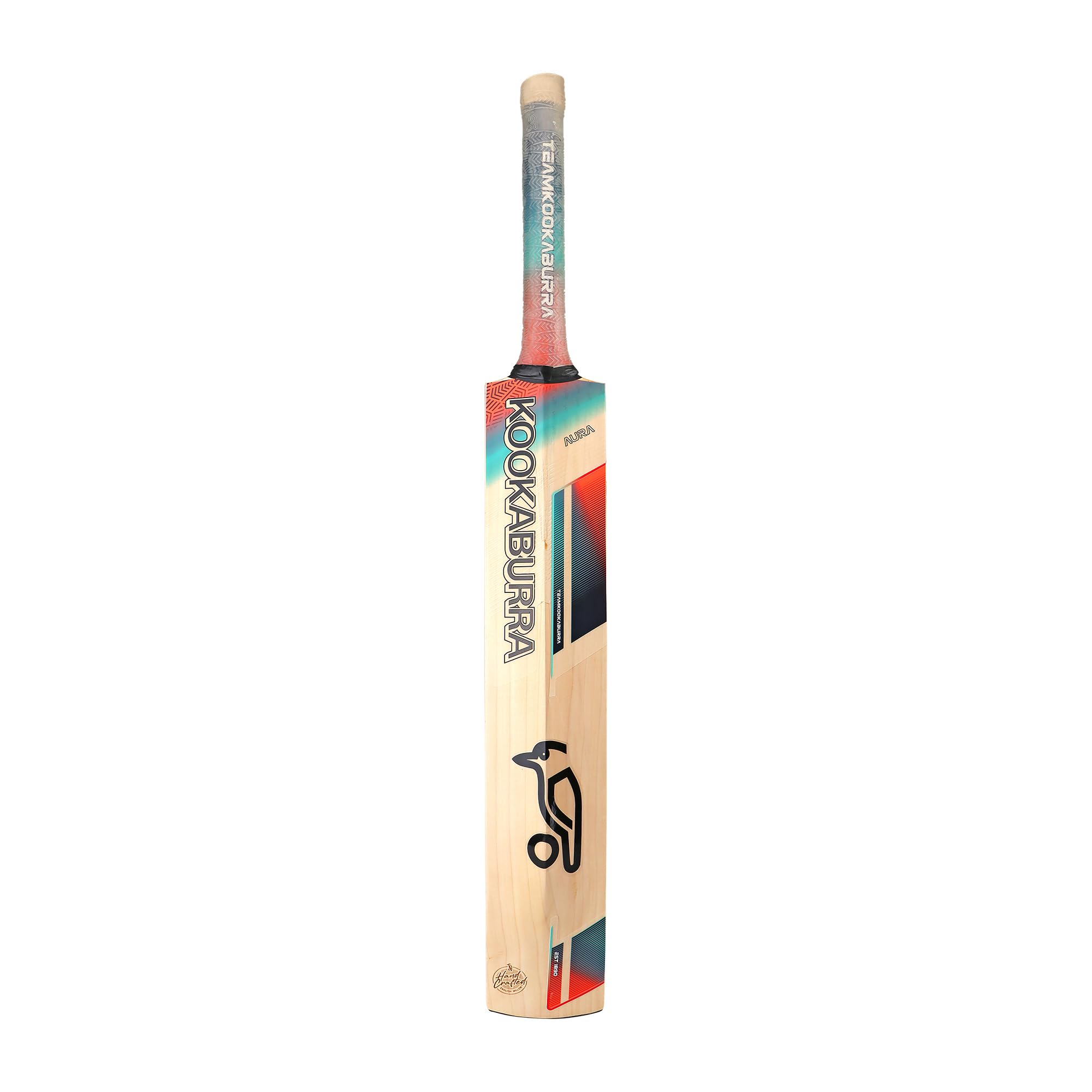 Kookaburra Aura PRO Cricket Bat-Harrow, Mazza Gioventù Unisex, Corallo/Blu