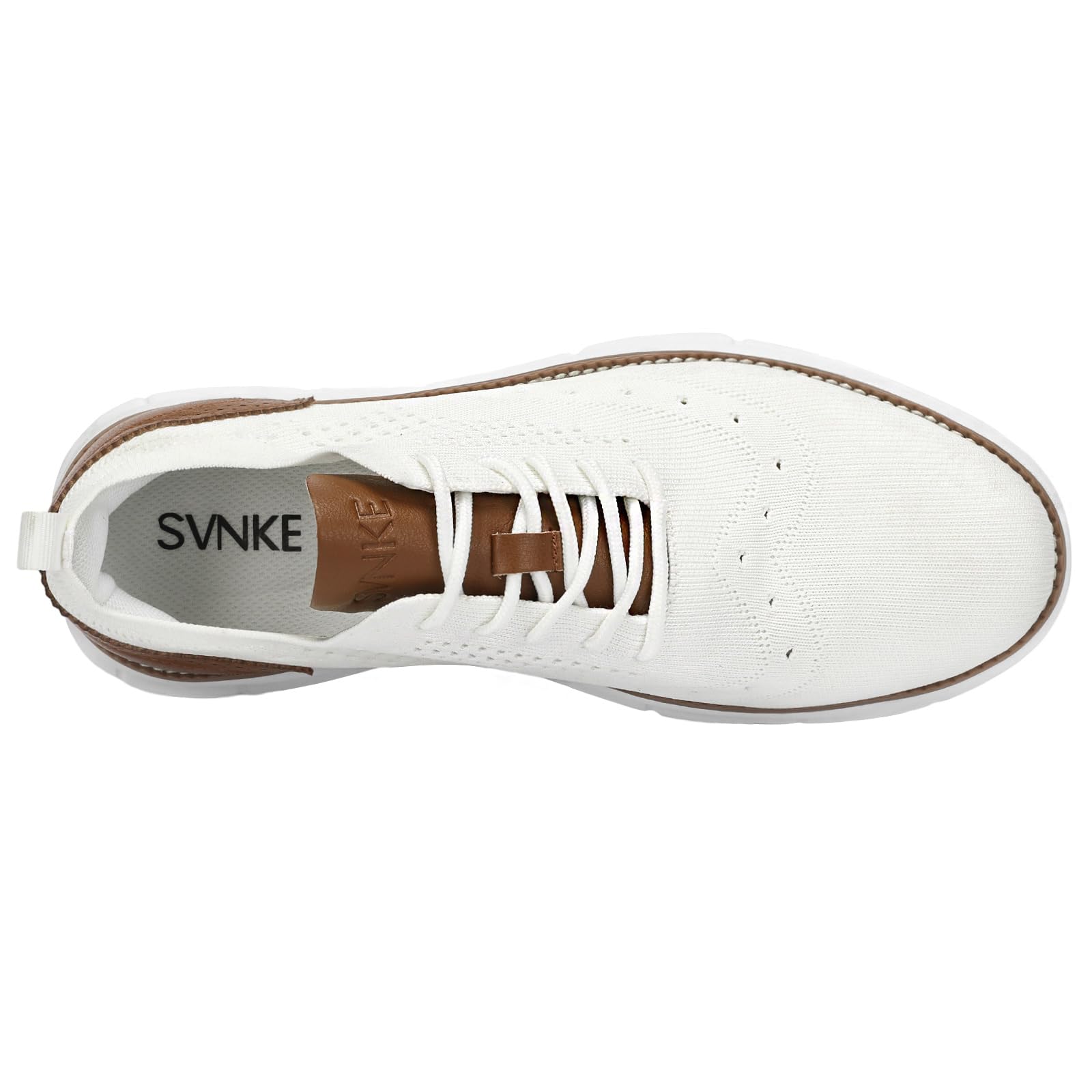 SVNKE Męskie buty oksfordzkie formalne buty do chodzenia klasyczne antypoślizgowe biznesowe buty na co dzień sznurowane lekkie trampki