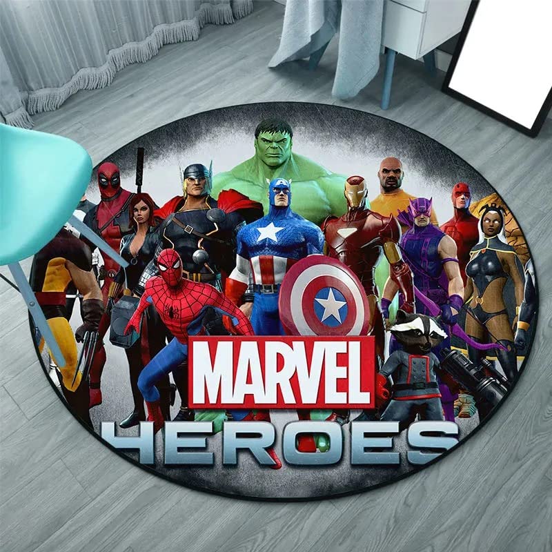WallDiy Avengers Tapis Moderne Flanelle Antidérapant Tapis Salon Chambre Étude Doux Tapis Tapis De Sol Décor À La Maison Super Homme Tapis (10 Choix)