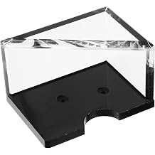 KOMBIUDA 2pairs Acrylic Playing Card Storage Box with Smooth Surface Playing Card Holder for Home and Parties Game Enthusiasts