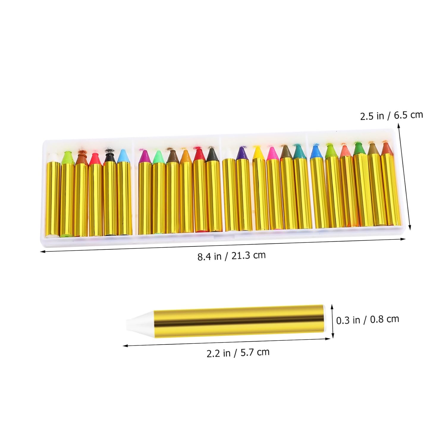 NUOBESTY Colors Oil Pastel Crayons for Face Painting Wax Sticks with Stencils for Halloween and Cosplay Easy Application Gentle Skin Vibrant Lasting Makeup