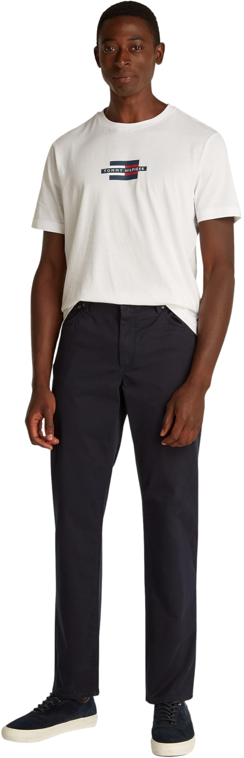 Tommy Hilfiger Denton 5pkt Cotton Satin Mw0mw39911 - Spodnie z 5 kieszeniami Mężczyźni