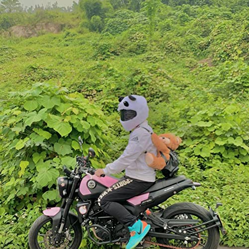 Motorcycle Helmet Cover Plush Gift Motorcycle Helmet Cover Christmas Motorbike Full Helmet Protective Cover Full Face Helmets Decoration Cap Gift,Grey Shark #TOP6