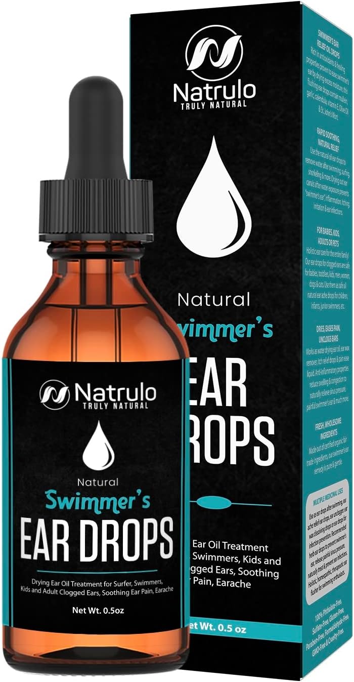 Natural Ear Drops for Swimmers Ear, Allergy Relief, Itching