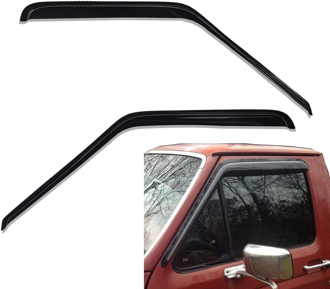 Lightronic Extra Durable Outside-Mount Auto Vent Window Visor, Fits 1980-1996 Ford Bronco & Ford F-150, F-250, F-350; 1997 F-250 HD, Regular Cab/SuperCab/SuperCrew, UV-Protect Rain Guard, Smoke, 2-Pcs Lightronic Extra Durable Outside-Mount Auto Vent Window Visor, Fits 1980-1996 Ford Bronco & Ford F-150, F-250, F-350; 1997 F-250 HD, Regular Cab/SuperCab/SuperCrew, UV-Protect Rain Guard, Smoke, 2-Pcs