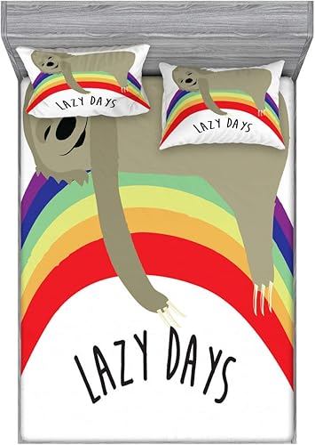 Miniatura 198 de Ambesonne Juego de sábanas bajeras y fundas de almohada, dibujos de aviones antiguos, vuelos clásicos con fechas, estilo vintage, diseño nostálgico,