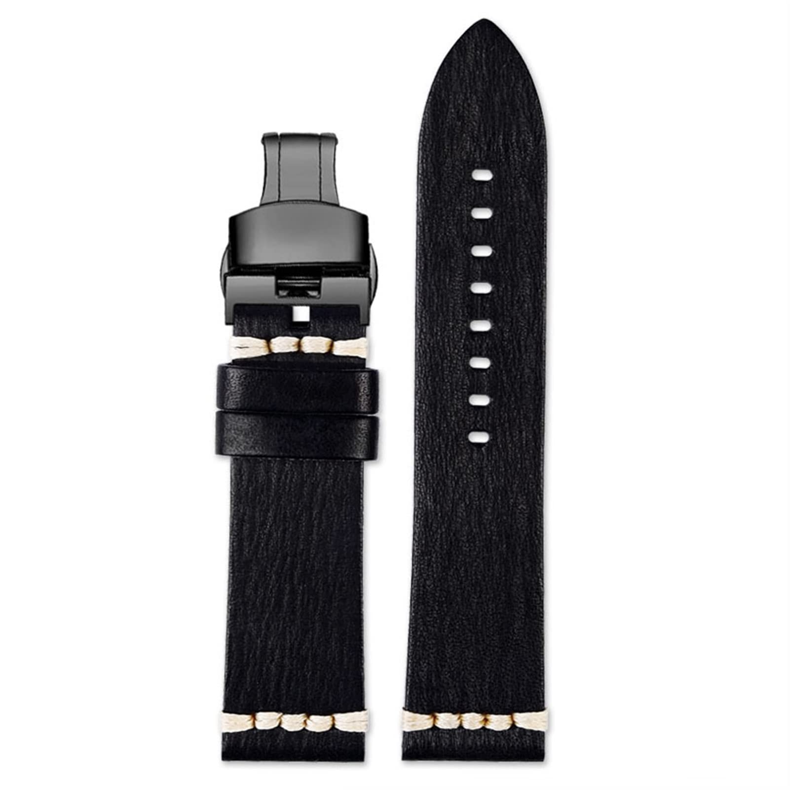 Bracelet de montre cuir véritable 24mm d'exception pour Casio GA2000 - 8
