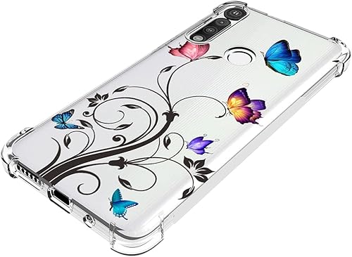 Miniatura 4 de Bohefo Funda transparente compatible con Moto G Fast, Motorola G Fast para niñas y mujeres, bonita funda protectora de TPU suave a prueba de golpes