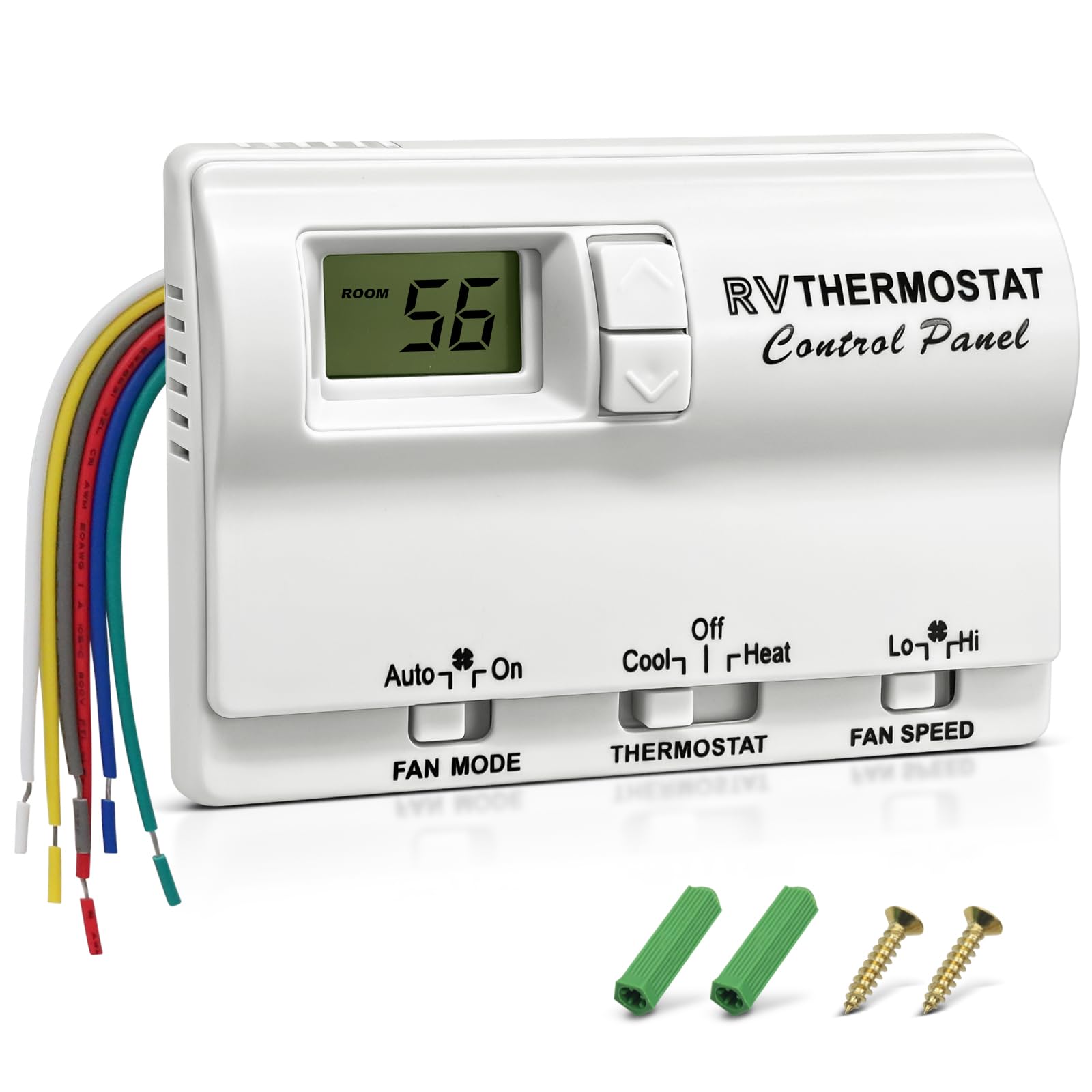 Thermostat numérique de rechange blanc pour régulation de chauffage domestique