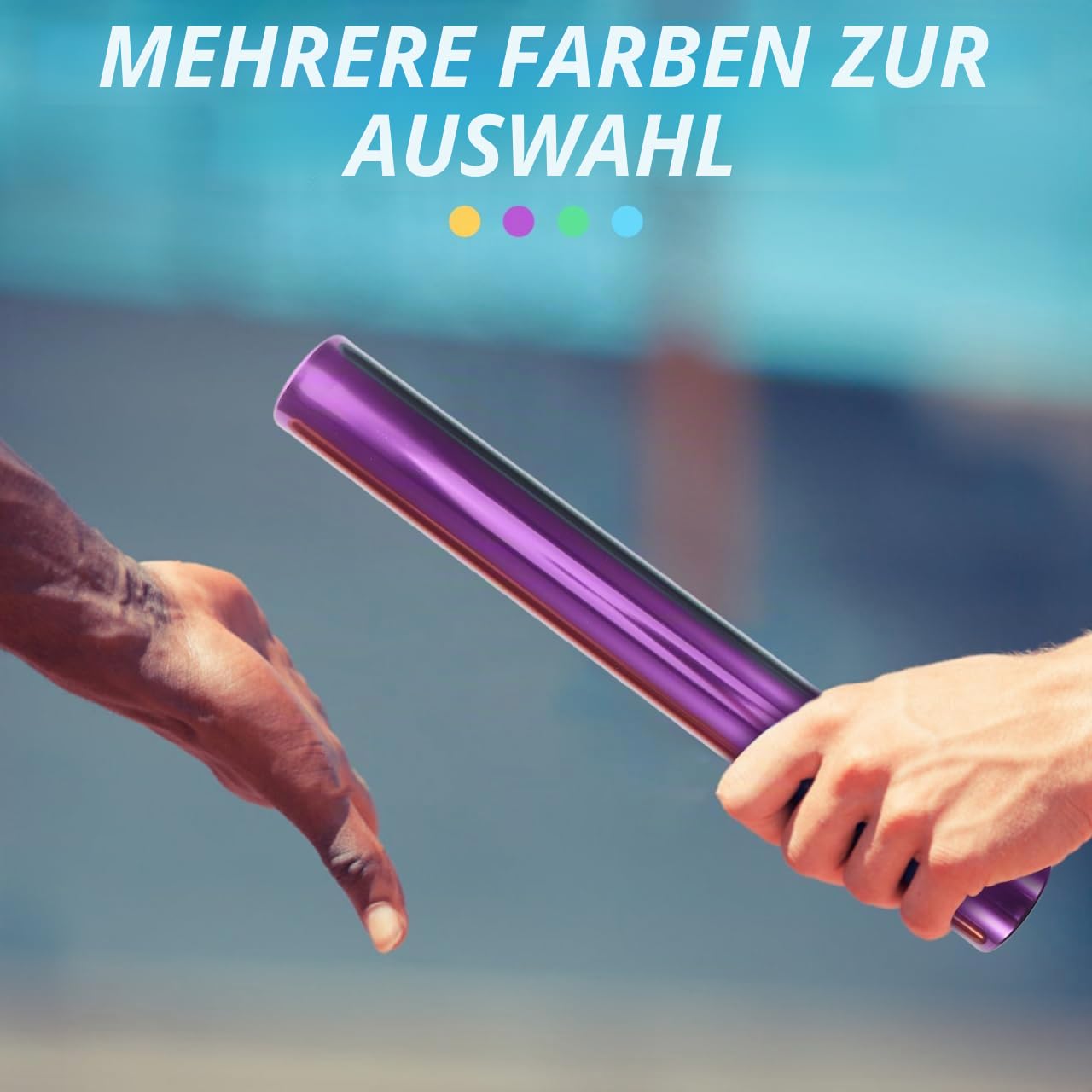 iplusmile 4 Stück Langlebige Staffel-Rennstöcke Aus Metall 11.81 Zoll Leichtathletik Staffeln Für Wettbewerb Und Training Präziser Durchmesser Ergonomisch Für Profi Und Freizeitläufer