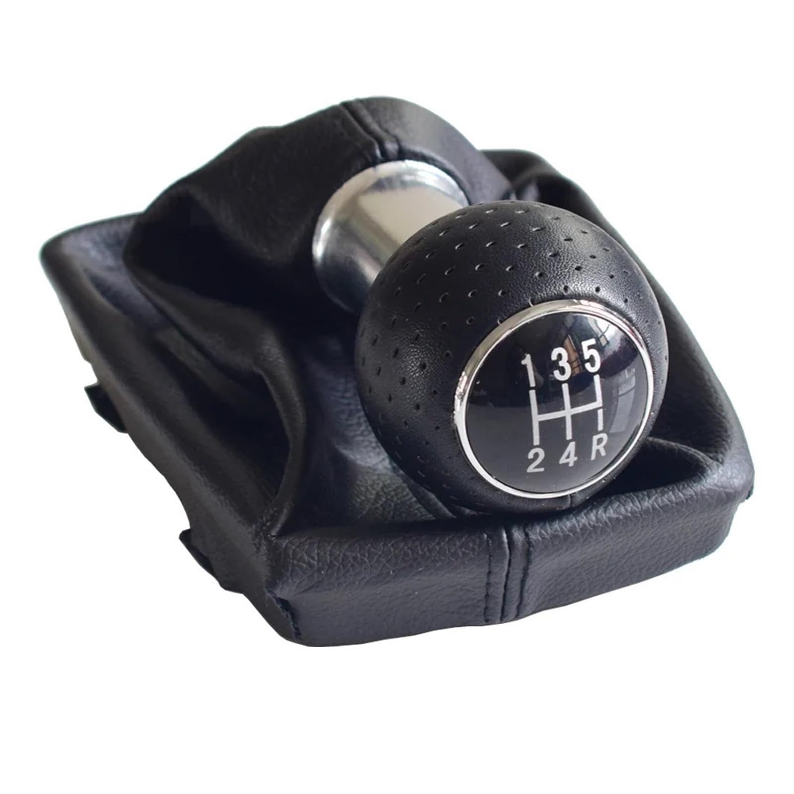 Neixlyi Gear Stick knobs for Fit for A4 B6 2000-2008 Manual 5 6Speed Car Gear Shift Shifter Knob Lever Handle Head with Leather Dust-Proof Cover(A)