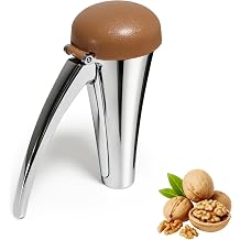 Nut Cracker Tool for Walnuts - Premium Zinc Alloy Walnut Cracker with Lid