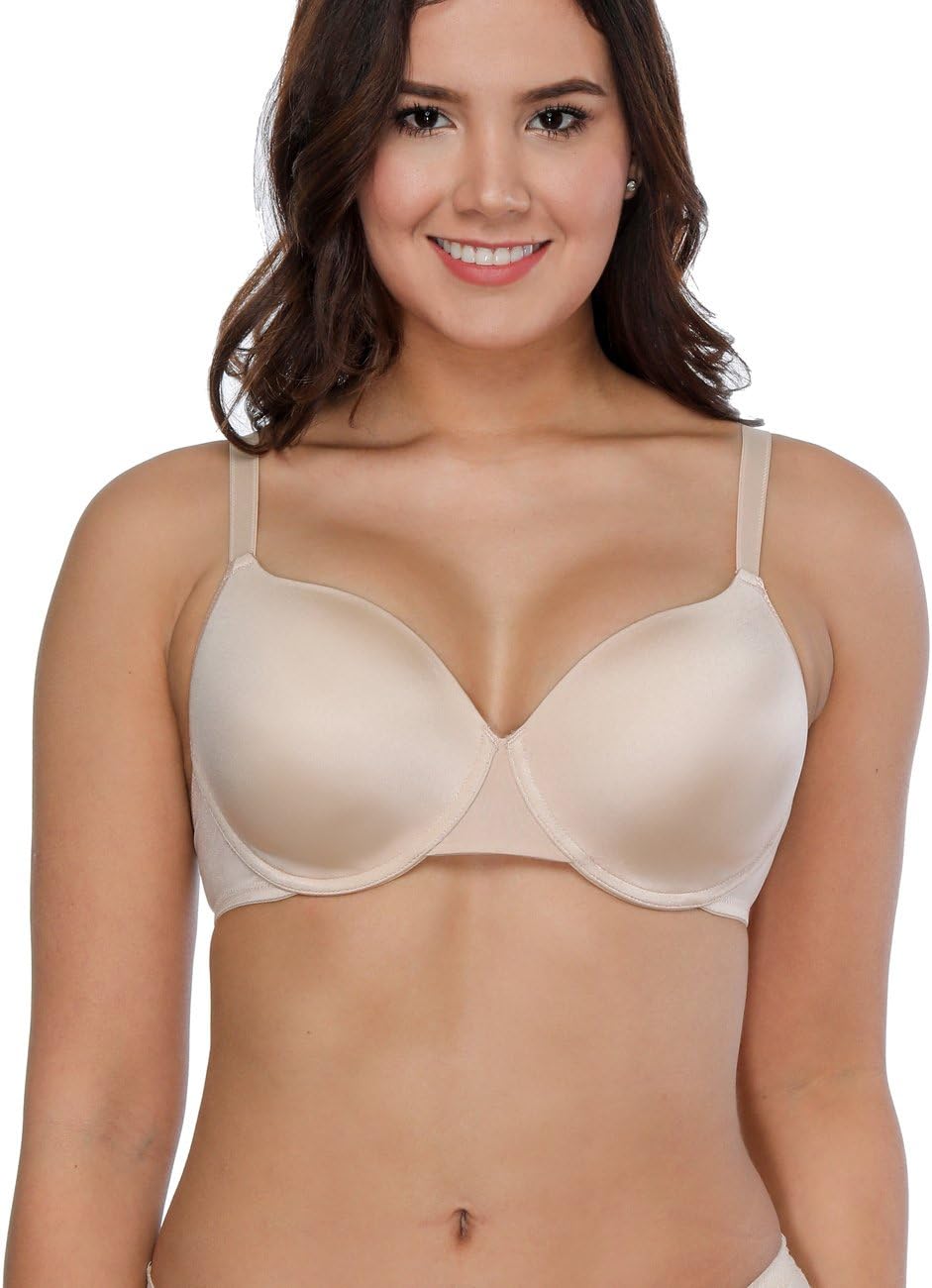CharmLeaks Womens Full Coverage Bras Push up Everyday Bra Support T Shirt Bras