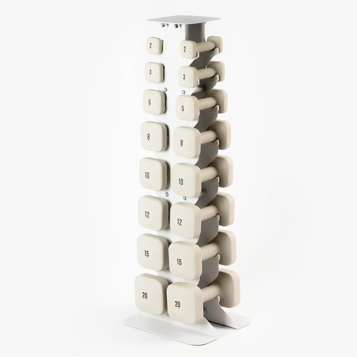 WeGym SafeGrip Square Dumbbells with Anti Slip Handles, Aesthetic Free Weights for Home Workouts, Stable Design Prevents Rolling during Floor Exercises - Set