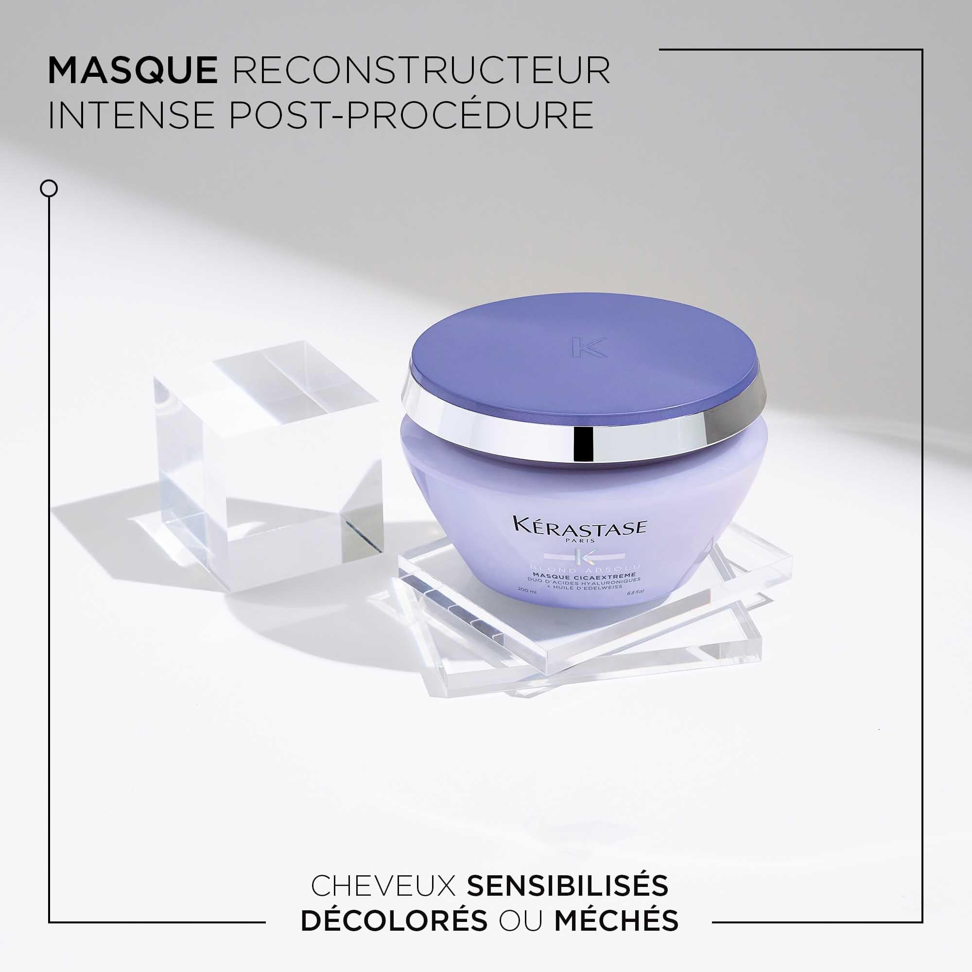 KÉRASTASE Blond Absolu - Routine Anti UV Pour Cheveux Méchés & Décolorés - Illumine & Neutralise Les Faux Reflets - Acide Hyaluronique & Edelweiss - Shampoing + Masque
