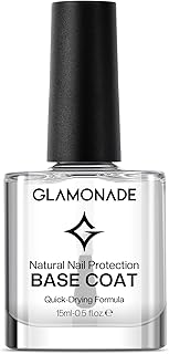 Base Coat Nail Polish Clear: Quick Dry Nail Polish Long Lasting Fingernail Toe Polish Color Strengthener Natural Nail Repair 0.34 fl oz Nail