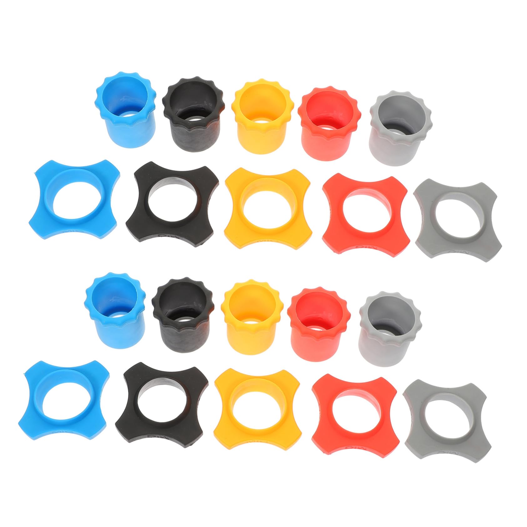 OFFSCH 10 sets Microphone Protective Rings Shockproof Rubber Covers for Handheld Microphones Rolling Design for Ktv Karaoke Recording Studios and Performances