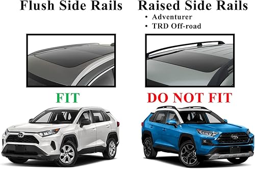 Miniatura 8 de BrightLines Aero - Barras transversales para portaequipajes compatibles con Toyota RAV4 2013-2018