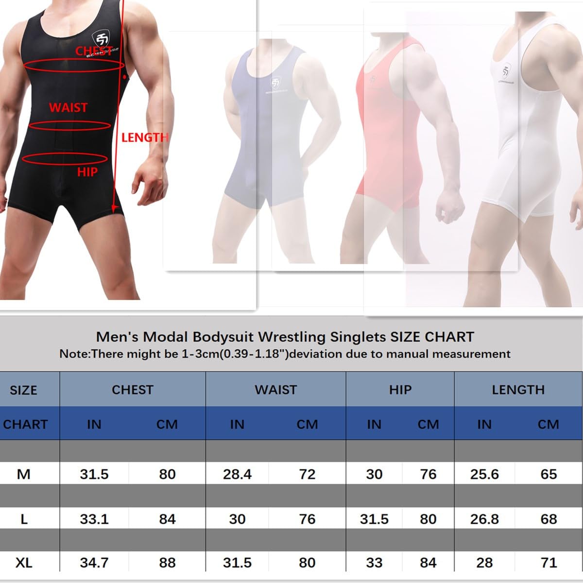 Body de una pieza de algodón modal para hombre, ropa interior atlética, ropa interior deportiva, ropa interior