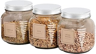 Sponsored Ad - 12 Pack 32 oz Plastic Mason Jars With Lids Clear Food Storage Containers Wide Mouth Decorative Jars For Pan...