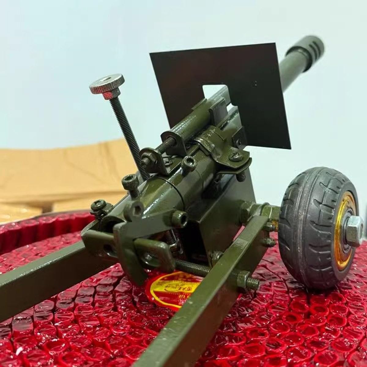 Quesardens Nuevo cañón de petardo, cañón de artillería de petardo inoxidable 304, modelo de lanzador de petardos, adornos de colección de modelos militares (color: C)