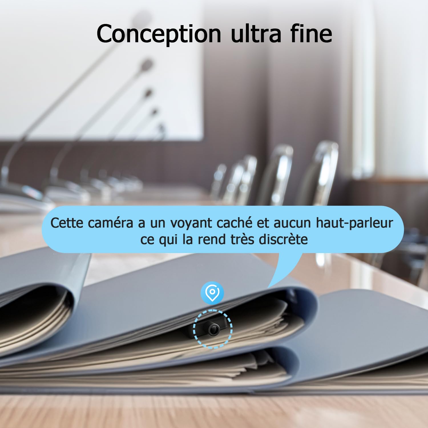 Digimore Mini Camera Espion sans Fil, WiFi Camera Surveillance 10h Enregistrement Continu, Stockage Cloud Gratuit, Batterie 3000Mah, Détection Mouvement & Vision Nocturne, Intérieur/Extérieur