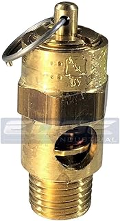 1/4" ASME Brass Safety Relief POP Off Valve, American Made, COMPRESSORS, Tanks (165 PSI)