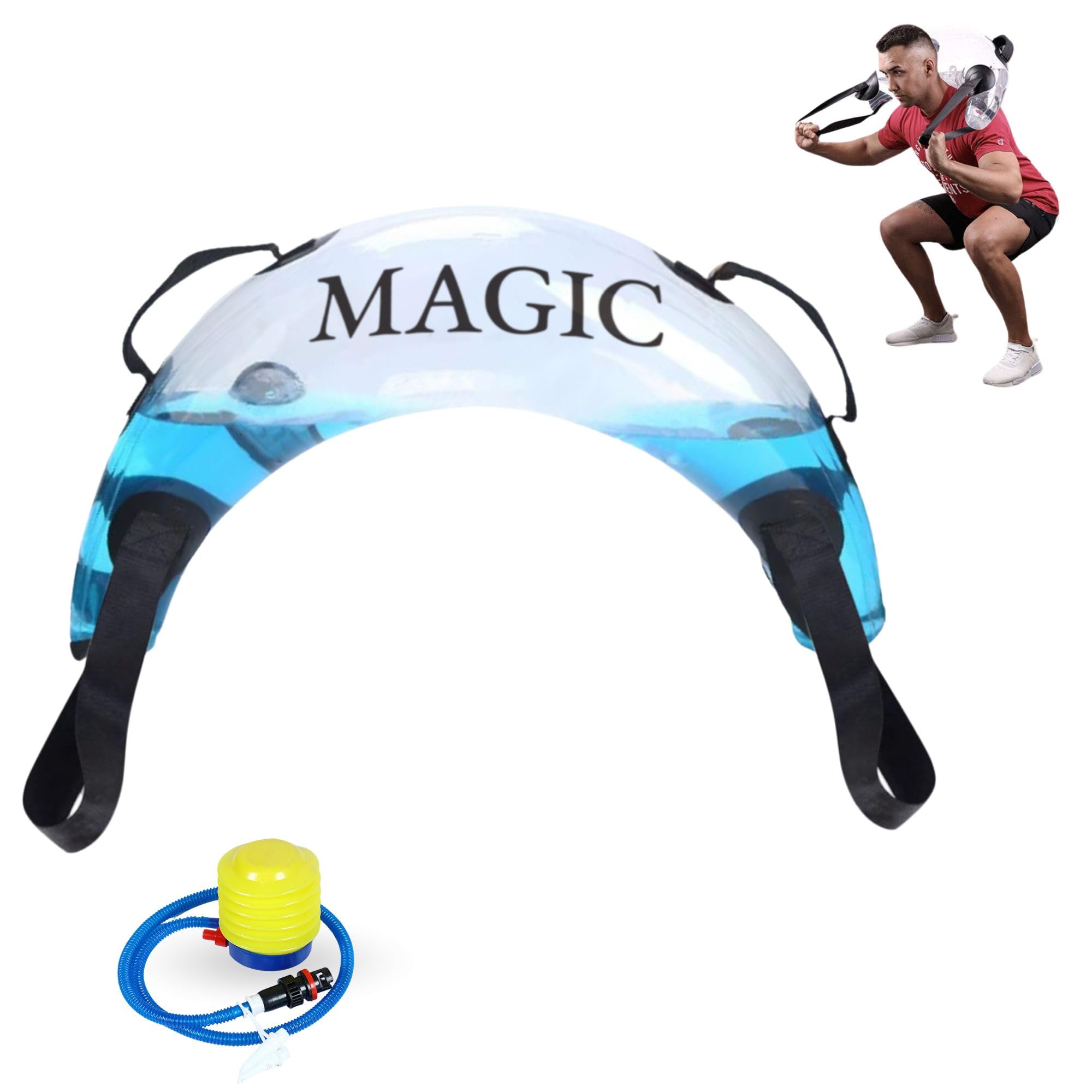 Sac d'Eau de Fitness Réglable 5-20 kg Portable pour Entraînement Force