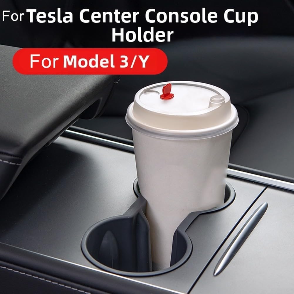 Revêtement en Silicone pour Porte-gobelets de Console Centrale Tesla Model 3 et Model Y offrant Soutien et adhérence