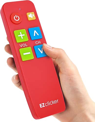 EZclicker TV Remote for Seniors, Extra Simple Big Button Remote