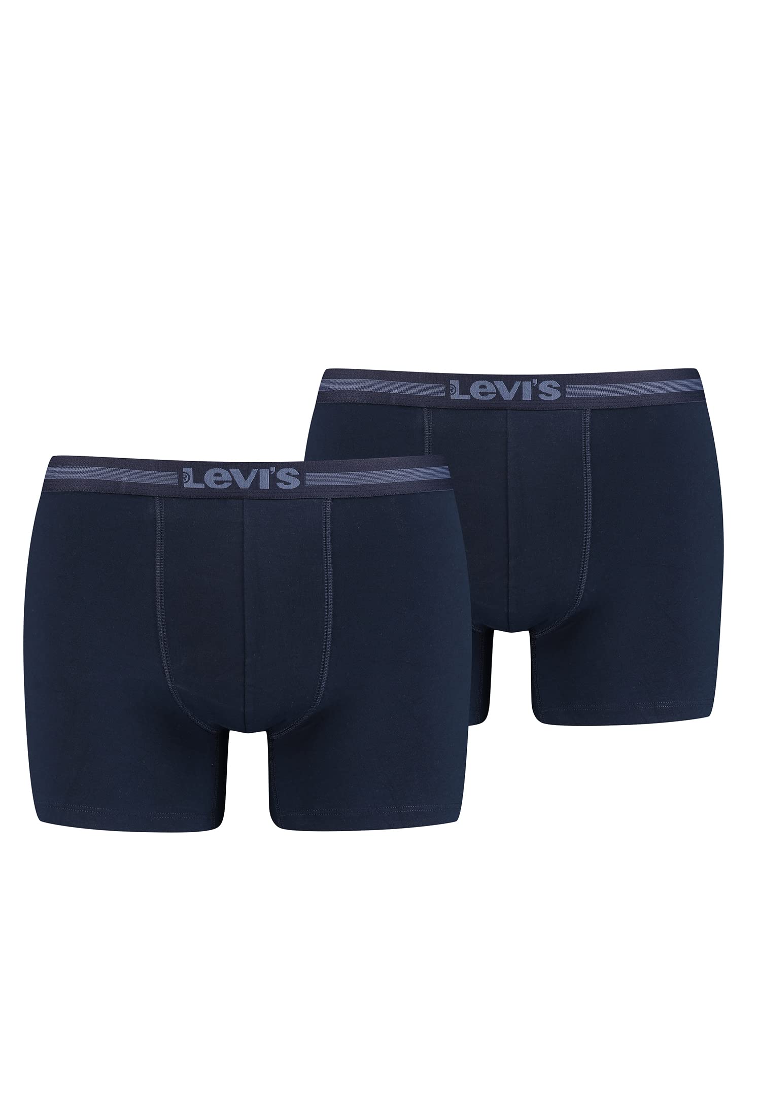 LEVIS mens Tencel Boxer Brief Boxer Briefs, Navy, Small