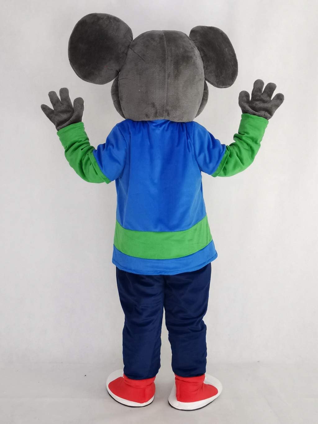 Blue Shirt Fast Mouse Mascot Costume Mascot Suit for School, Team, Sports Events, Parties & Advertising