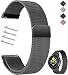 Produktbild Edelstahl Mesh Uhrenarmband 16mm18mm 20mm 22mm 24mm Schwarz/Silber/Blau Ersatz Metall Armband Edelstahlarmband mit Magnetverschluss Smartwatch Schnellverschluss Watch Uhren Ersatzband für Damen Herren