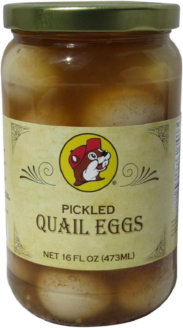 Bucees Pickled Quail Eggs in a Resealable Jar, Gluten Free, 16 Ounces