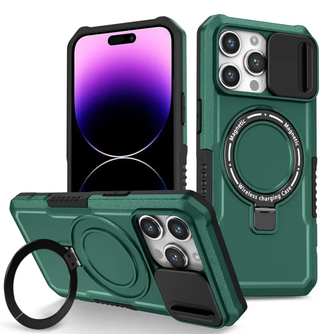 Étui iPhone 13 Pro Max métal vert idéal pour vidéo et mains libres - 8