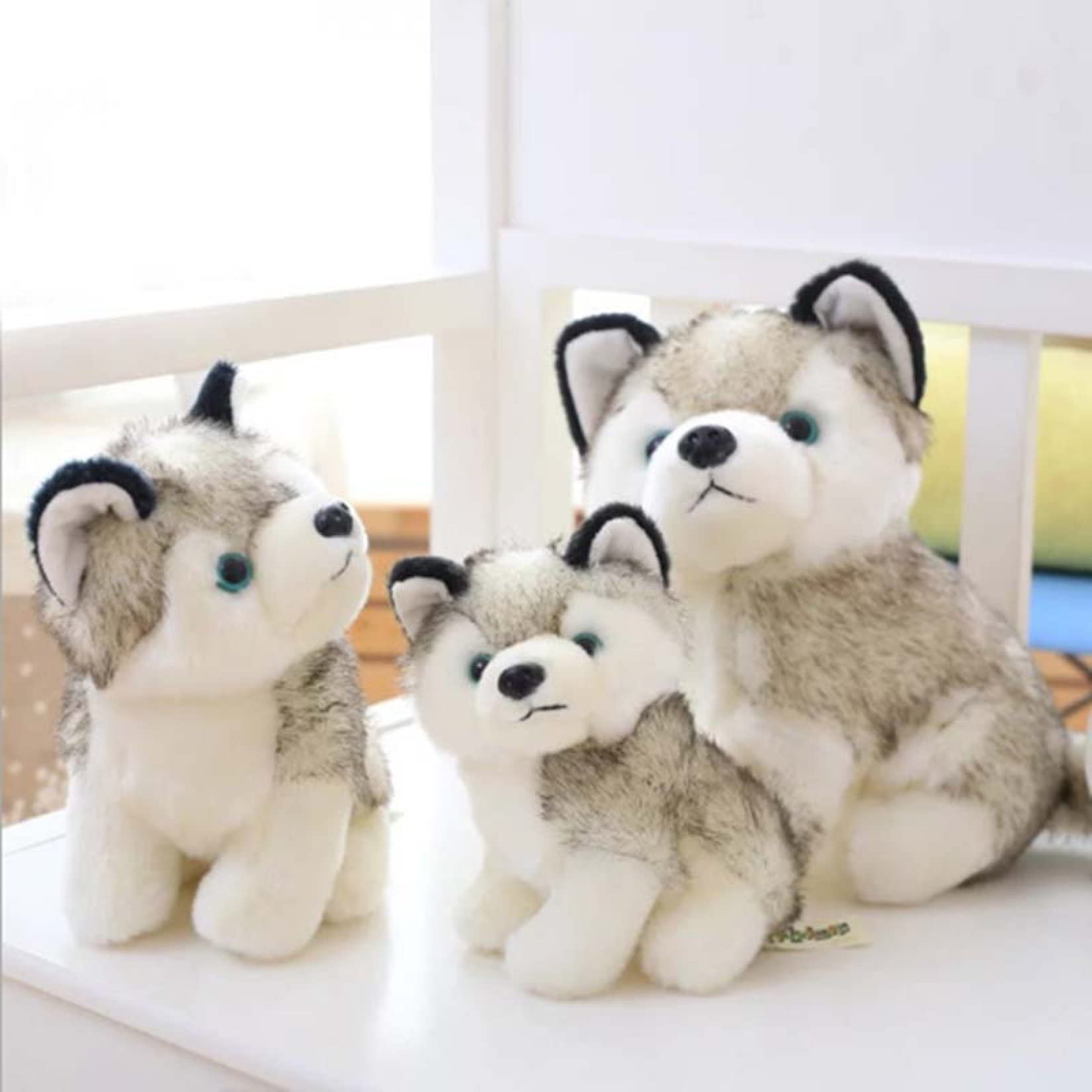 Amazon.co.jp: [ハウスXIN] 抱き枕 大きい 色 いぬ ハスキーぬいぐるみ