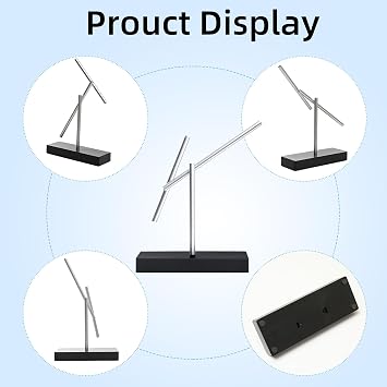 CulinaryEdge Kinetic Energy Sculpture Sticks Battery Powered Motion Desk Toy, Elegant Metal Physics Decor for Office and Home