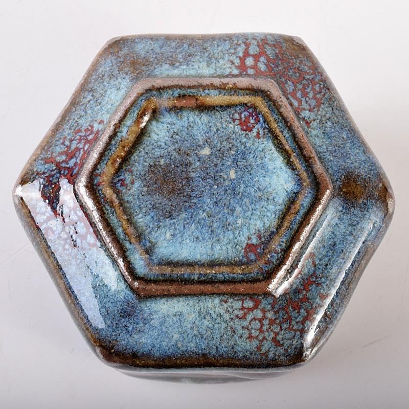 茶道具 河井貫次郎作 呉洲 八角盒子 香合 共箱 M R8046